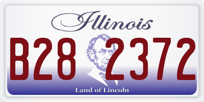 IL license plate B282372