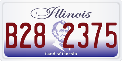 IL license plate B282375