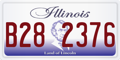 IL license plate B282376
