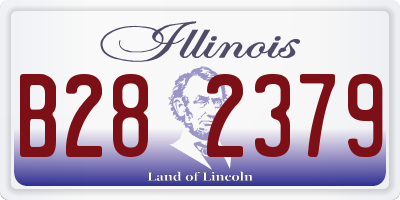 IL license plate B282379