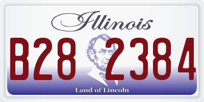 IL license plate B282384
