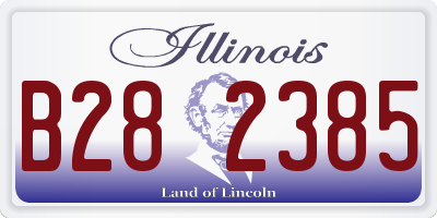 IL license plate B282385