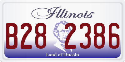 IL license plate B282386