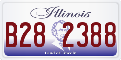 IL license plate B282388