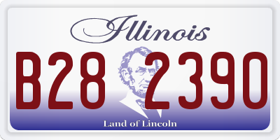 IL license plate B282390