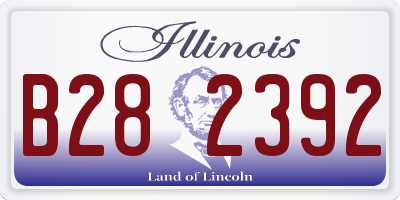 IL license plate B282392