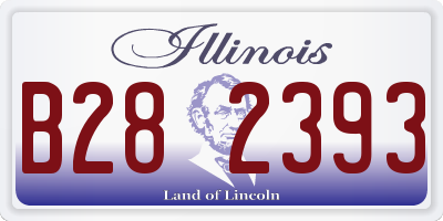 IL license plate B282393
