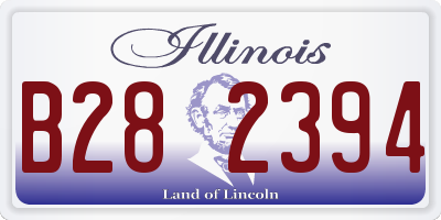 IL license plate B282394