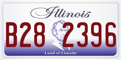 IL license plate B282396