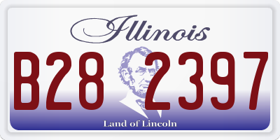 IL license plate B282397
