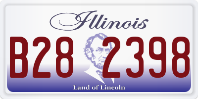 IL license plate B282398