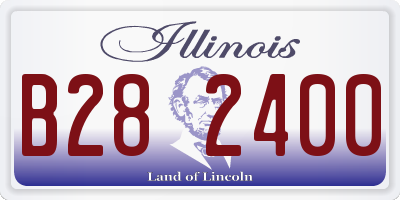 IL license plate B282400