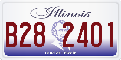 IL license plate B282401