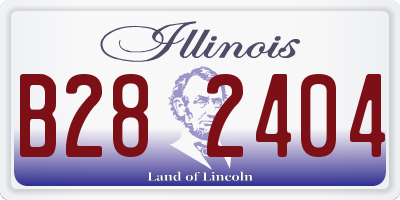 IL license plate B282404