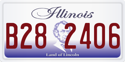 IL license plate B282406