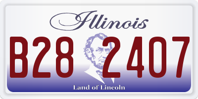 IL license plate B282407