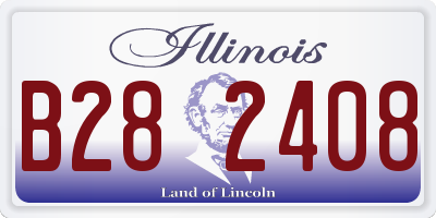 IL license plate B282408