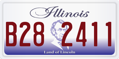 IL license plate B282411