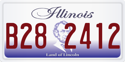 IL license plate B282412