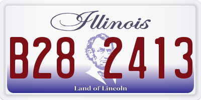 IL license plate B282413