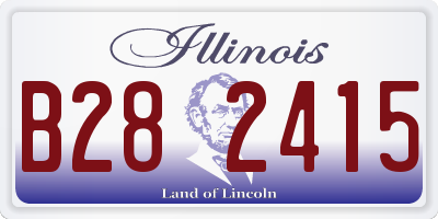 IL license plate B282415