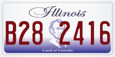 IL license plate B282416