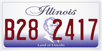 IL license plate B282417
