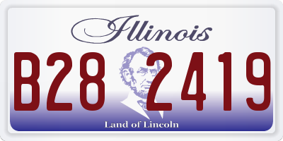 IL license plate B282419