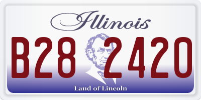 IL license plate B282420