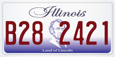 IL license plate B282421