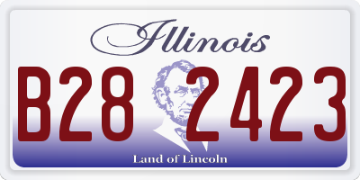 IL license plate B282423