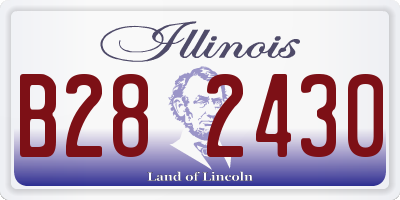 IL license plate B282430