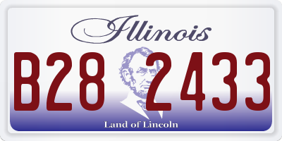 IL license plate B282433