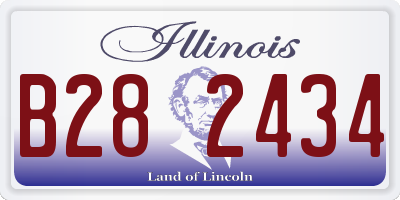 IL license plate B282434