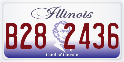 IL license plate B282436