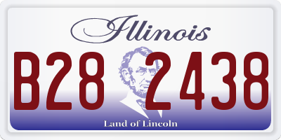 IL license plate B282438