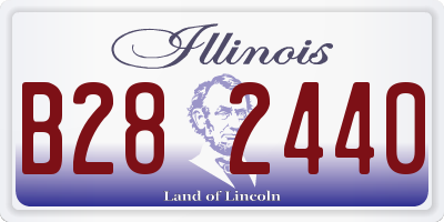 IL license plate B282440