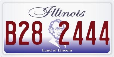 IL license plate B282444