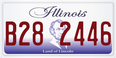 IL license plate B282446