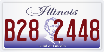 IL license plate B282448