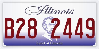 IL license plate B282449