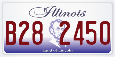 IL license plate B282450