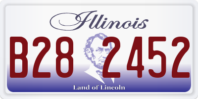 IL license plate B282452