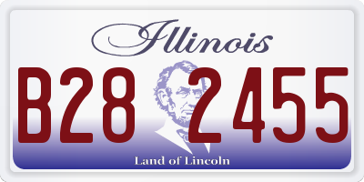 IL license plate B282455