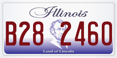 IL license plate B282460