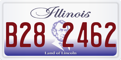 IL license plate B282462