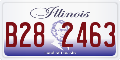 IL license plate B282463