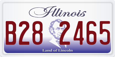 IL license plate B282465