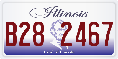 IL license plate B282467