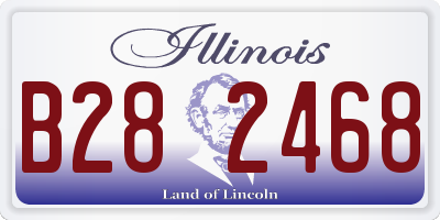 IL license plate B282468